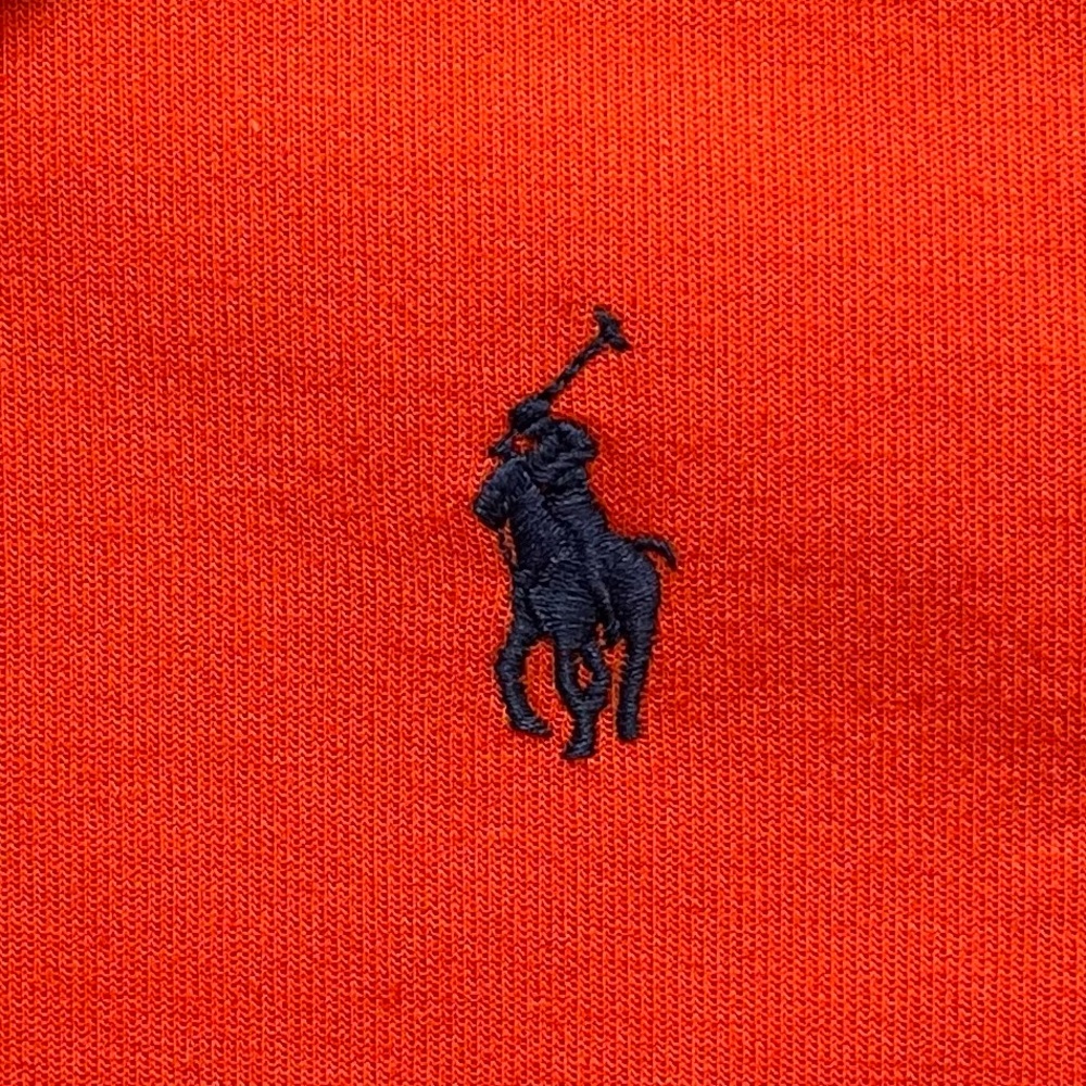 POLO Ralph Lauren ORANGE Long Sleeve Pullover Sweatshirt!  S - Picture 4 of 8